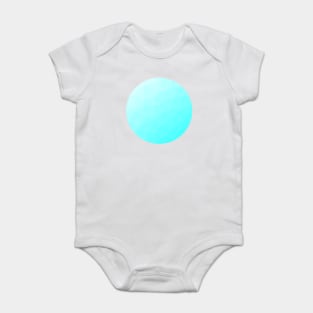 Light Aqua Geometric Minimal Abstract Baby Bodysuit